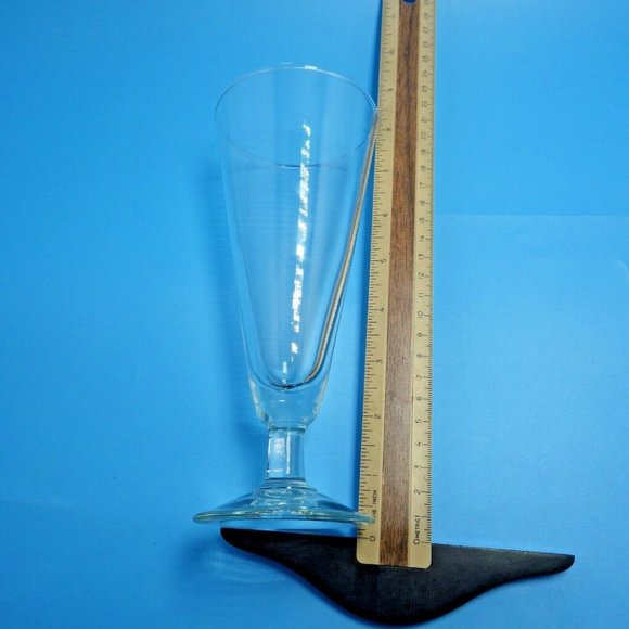 Pilsner Beer Glass Stemmed Footed 10 Oz Clear Glass - Picture 4 of 4